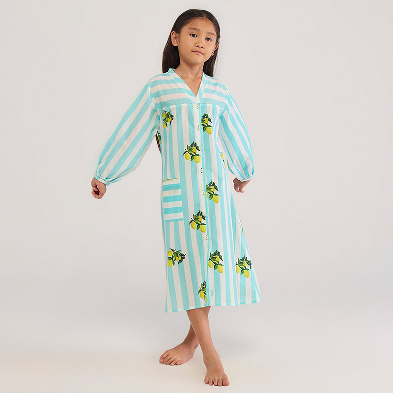 Lemon Maxi Pima Cotton Dress