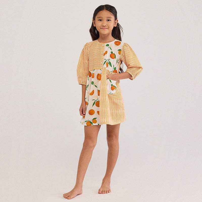 Orange Mini Pima Cotton Dress