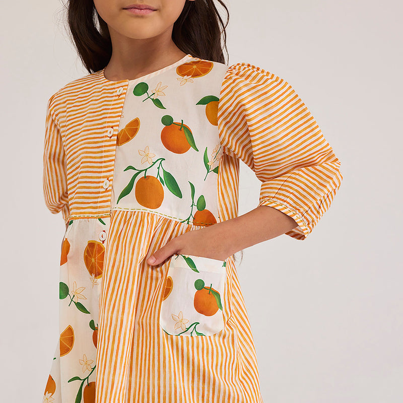 Orange Mini Pima Cotton Dress