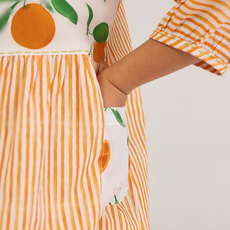 Orange Mini Pima Cotton Dress