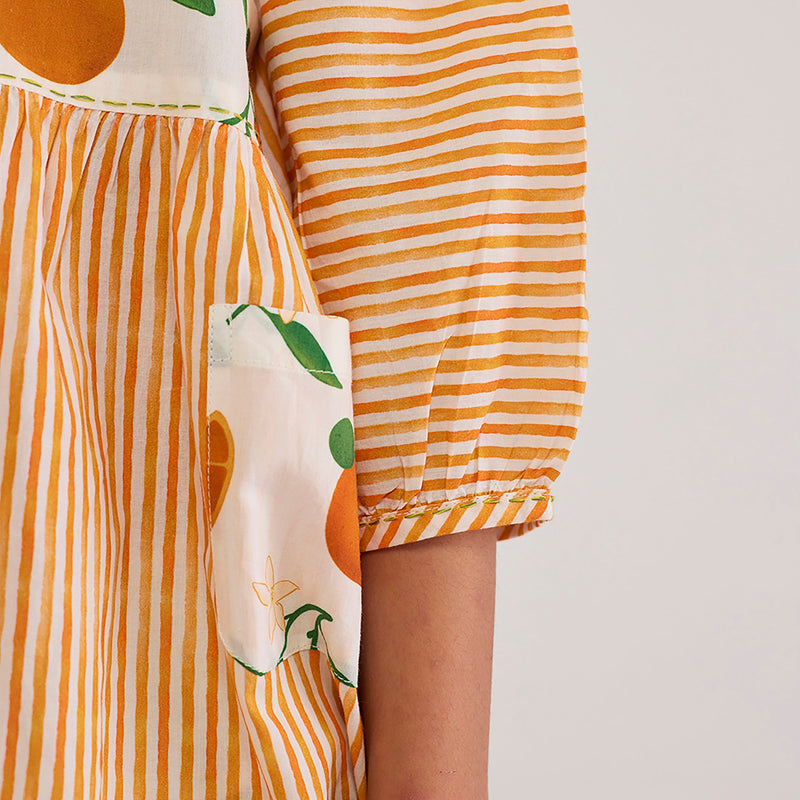 Orange Mini Pima Cotton Dress