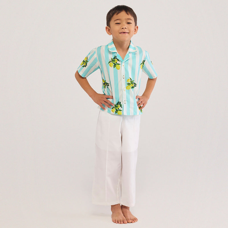Lemon Pima Cotton Half Sleeves Shirt