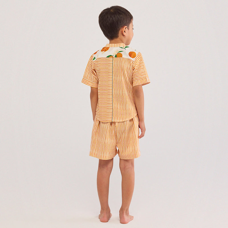 Orange Pima Cotton Shirt