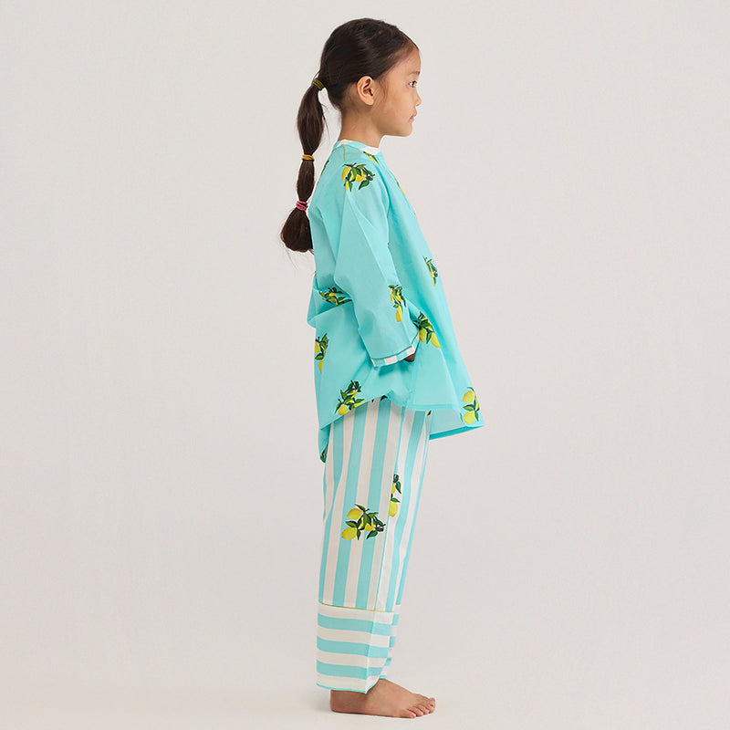 Lemon Pima Cotton Kurta Set