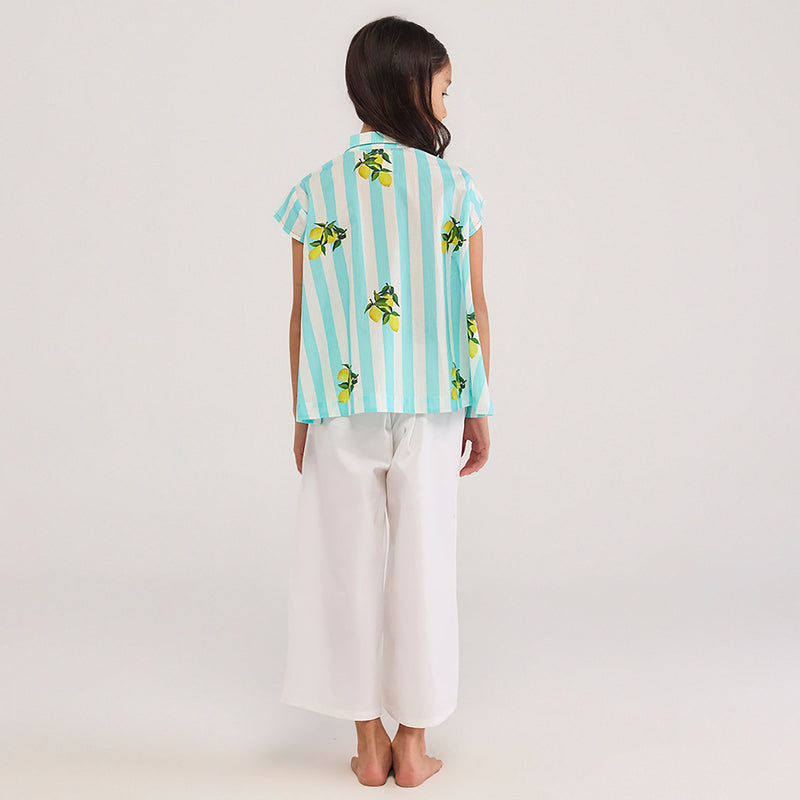 Nori White Organic Cotton culotte