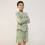 Kimi Timeless Linen Shorts - Mint