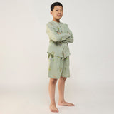 Kimi Timeless Linen Shorts - Mint