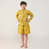Kei Timeless Linen Shorts - Ochre