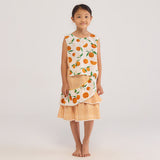 Orange Pima Cotton Skirt