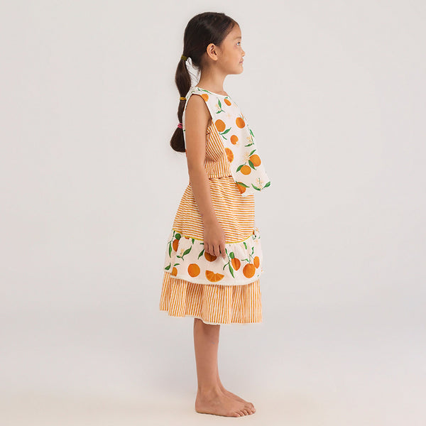Orange Pima Cotton Skirt