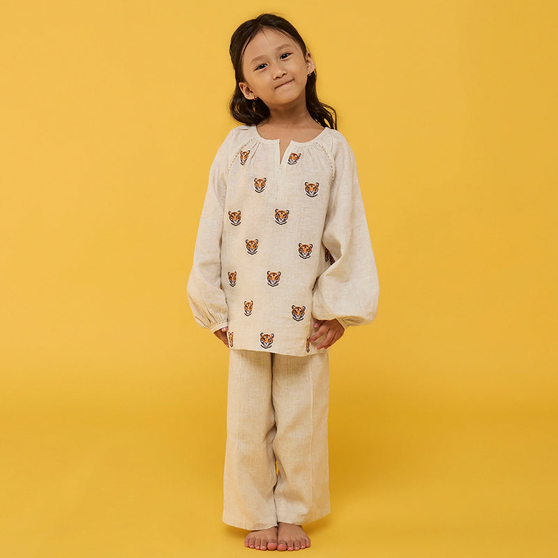 Aurel Linen Co-Ord set - Natural