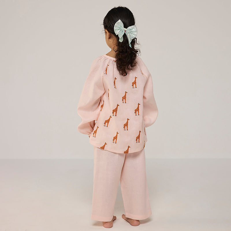 Aurel Linen Co-Ord set - Blush