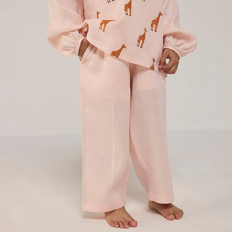 Aurel Linen Co-Ord set - Blush