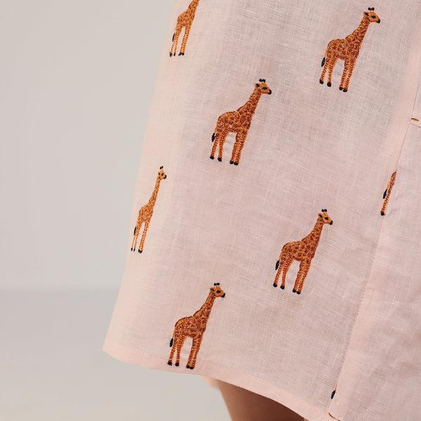 Nova Linen Dress - Blush