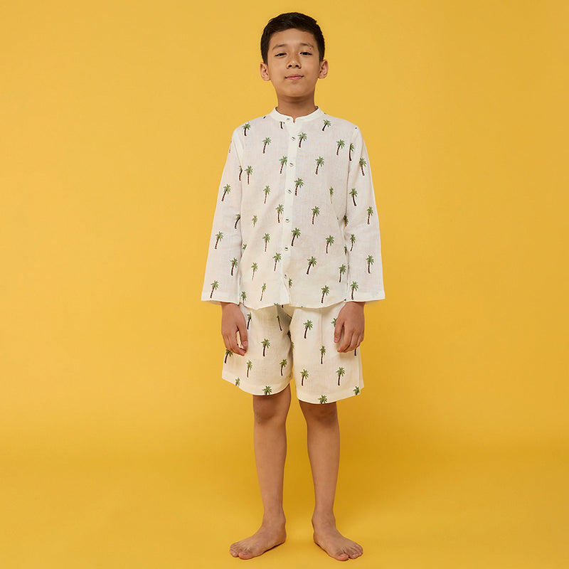 Rolf Linen Shorts - Ivory