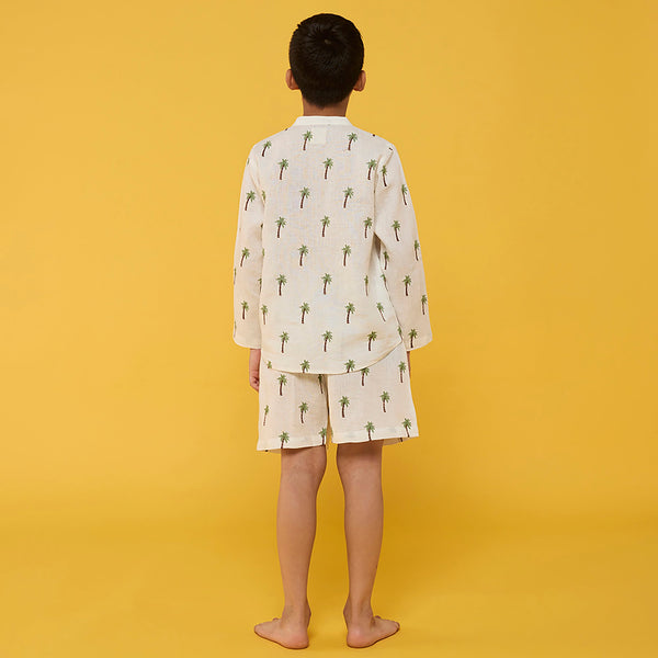 Rolf Linen Shorts - Ivory