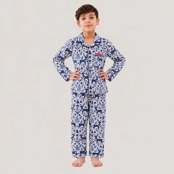 Reindeer Nights Pajama Set For Kids