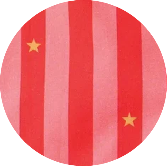Pink festive stripes holiday print