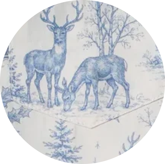 Winter reindeer holiday print