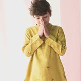 Jay Forever Linen Kurta - Ochre