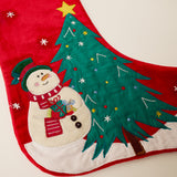 Snowman With Tree Stocking