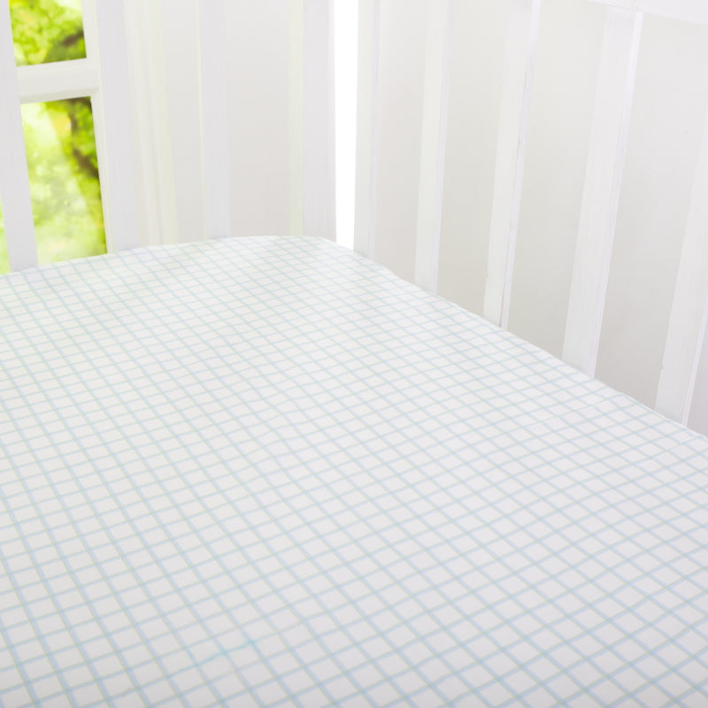 Organic Plaid Crib Sheet