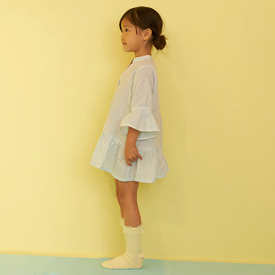 Aimee Linen Dress - Sky