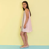 Ava Linen Dress - Dusty Pink