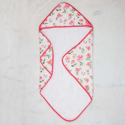 Blossoms Organic Muslin Hooded Towel