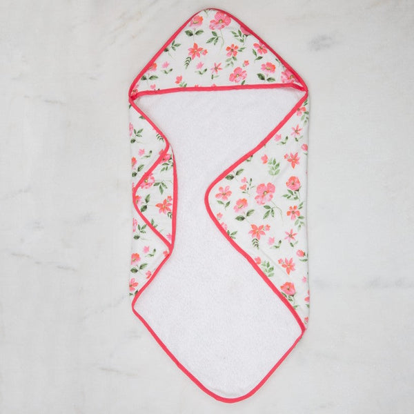 Blossoms Organic Muslin Hooded Towel