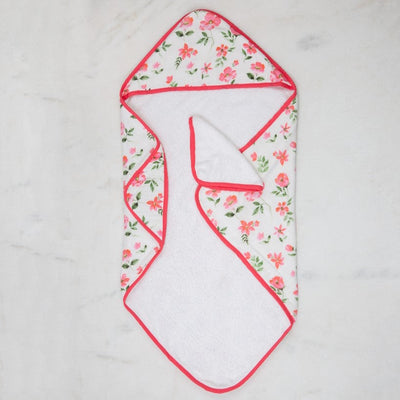 Blossoms Organic Muslin Hooded Towel