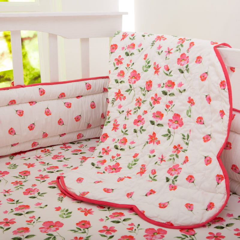 Blossoms Organic Reversible Quilt