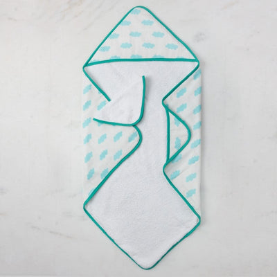 Clouds Organic Muslin Hooded Towel