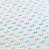 Personalized Organic Name Swaddle (Powder Blue)