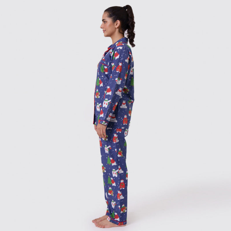 Women Polar Bear Pajama Set