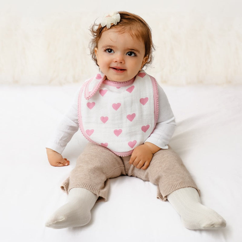 Hearts Bib Set