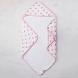 Hearts Muslin Hooded Towel