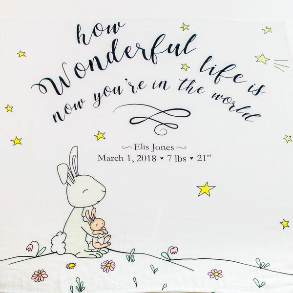 Wonderful Life Organic (Personalized) Swaddle