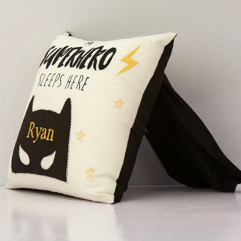 Superhero Sleeps Here' Pillow