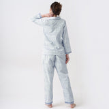 Women Jade Blockprint Pajama Set (Indigo)