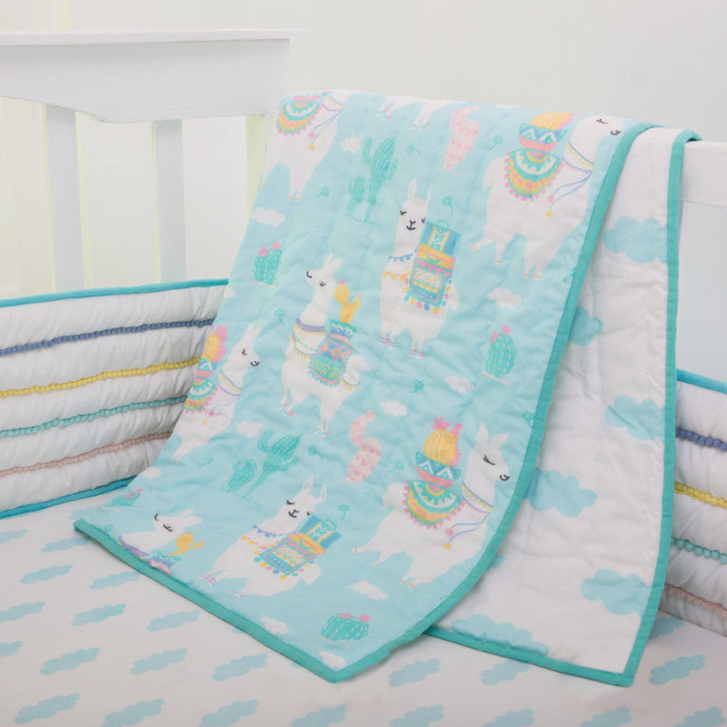 Llama Love Organic Complete Crib Bedding Set