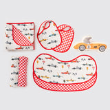 Favorite Essentials Organic Muslin Gift Hamper (Racing Cars)