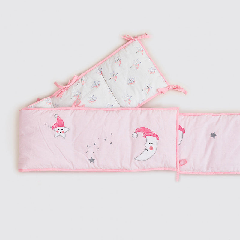 Celestial Pink Complete Crib Bedding Set (With Bumper)