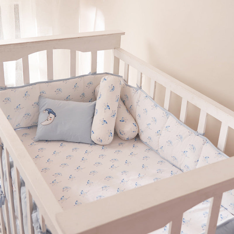 Celestial Blue Complete Crib Bedding Set