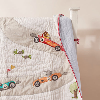 Racing Cars Complete Crib Bedding Set