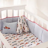 Racing Cars Complete Crib Bedding Set (With Bumper)