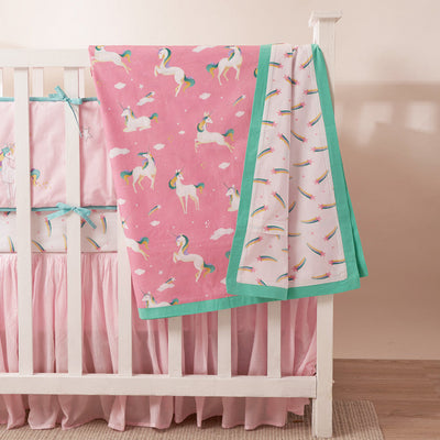 Unicorns Complete Crib Bedding Set