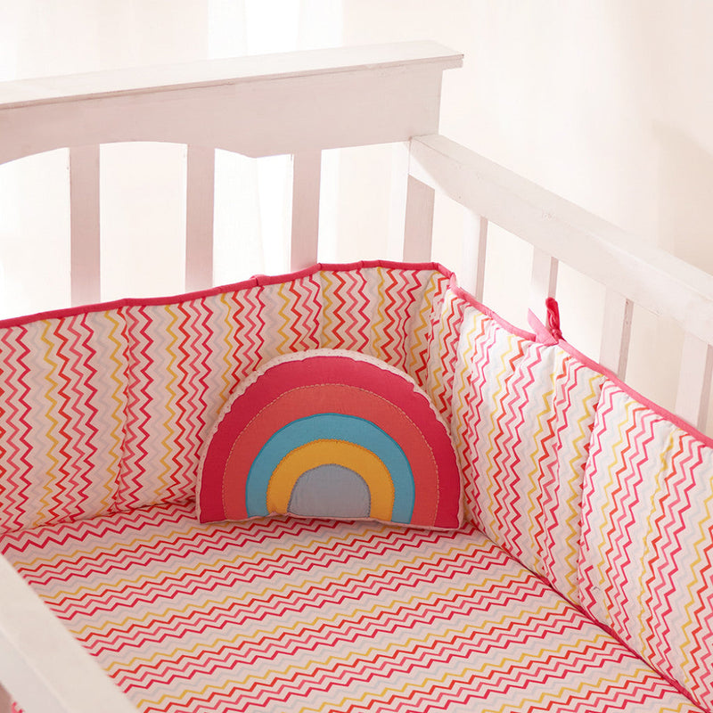 Alphabets Pink Complete Crib Bedding Set