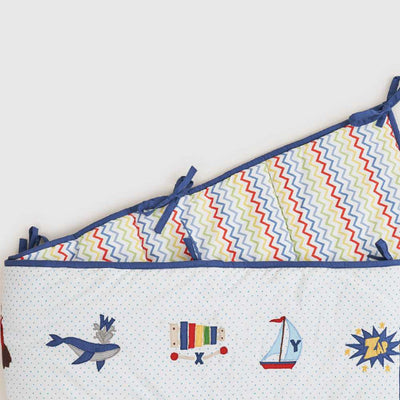 Alphabets Blue Reversible Bumper