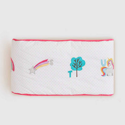 Alphabets Pink Reversible Bumper